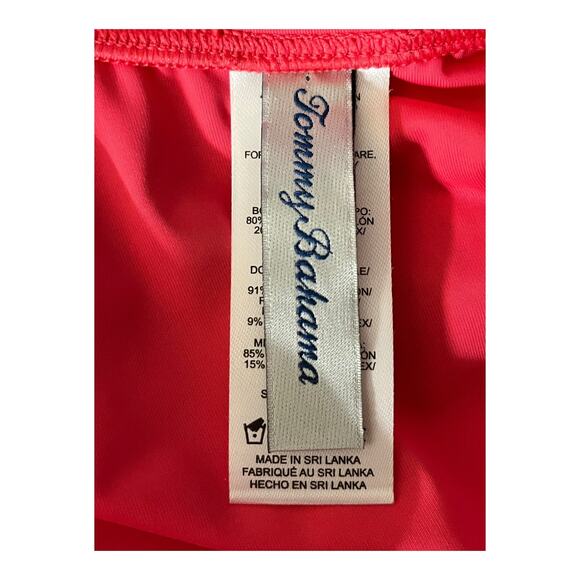 Tommy Bahama swimsuit tie front one piece bathing suit coral size 10 - Picture 5 of 7